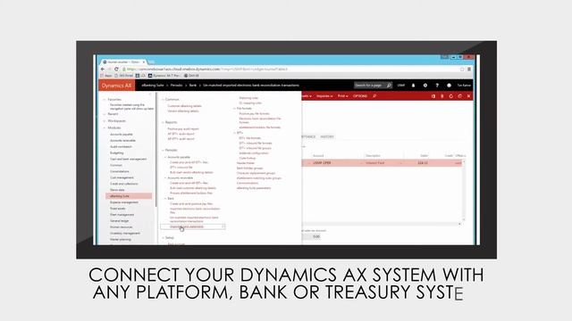 Global Banking & Treasury Automation for Dynamics AX