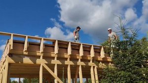 Делаем боковую часть крыши дома,"лоб".Мини-дом-каркасник.Участок с нуля.Часть №8