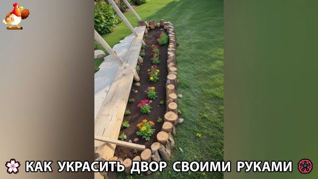 Как украсить двор дома фото идеи (61) 🏡 для дачи и сада своими руками 🌷🪻🌺💮