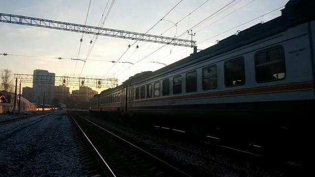 ЭД4М-0484 ЦППК Перекраска Наше Подмосковье На перегоне Очаково-Матвеевское смотреть онлайн