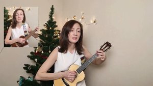 Снег кружится  на укулеле (в Em)