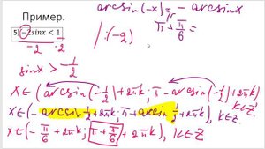 Простейшие тригонометрические неавенства