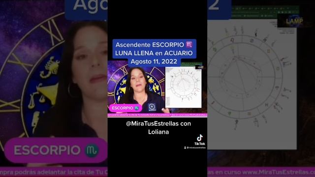 Ascendente ESCORPIO ♏️ Luna Llena en Acuario Agosto 11, 2022