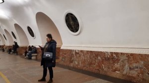 Полная поездка по первой линии метро Петербурга. Ема-502