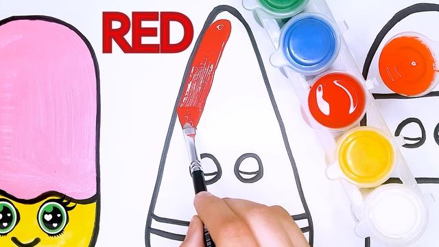 Drawing, Coloring, Painting For Kids | Delicious Ice Cream | Colored Paints | Ice Cream Drawing Eas смотреть онлайн