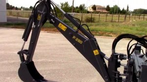 E280 Обратная лопата глубина копания 2800мм, экскаватор P280 GFGORDINI на мини-погрузчике JCB Robot