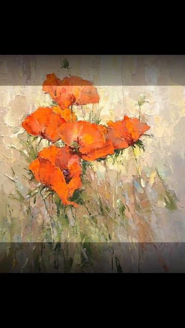 Маки, маки, красные маки... Картины как песня. Художник Алексей Зайцев #картинымаки #цветымоегосада