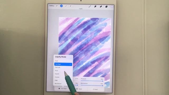 Marble effect in Procreate app. 1 minute tutorial
