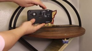 Kwanwa Battery Operated Alarm Clock Small Wall Clock with Auto LED or LCD Display