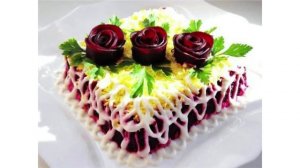 30 идей как  украсить  салат Сельдь под шубой