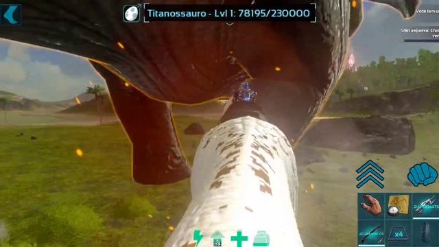 Ark Mobile ALPHA CARNOTAURUS vs titano смотреть онлайн