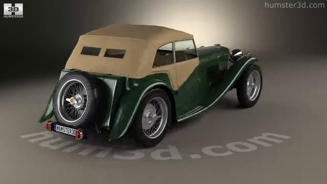 MG TC Midget 1945 3D model by 3DModels.org смотреть онлайн