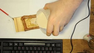 Трилобит из алебастра/гипса