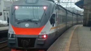 ЭП2Д-0073 ЦППК Перекраска Наше Подмосковье На станции Кунцевская