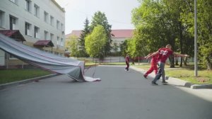 Применение спасательного пожарного трапа. Эвакуация маломобильных групп населения. Самоспас