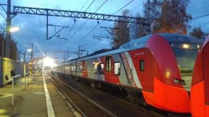 Электропоезда ЭС2Г-104/102 "Ласточка" платформа Поваровка