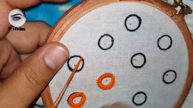 Hand Embroidery Beautiful Modern Design All Over Embroidery Work