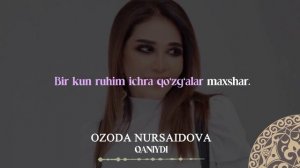 Ozoda Nursaidova - Qaniydi | Milliy Karaoke