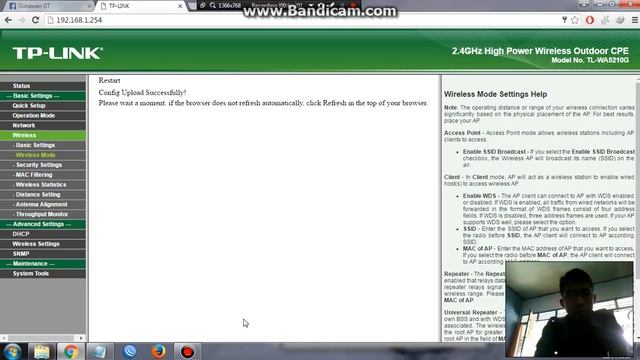 setting tp-link wa5210g sbg client