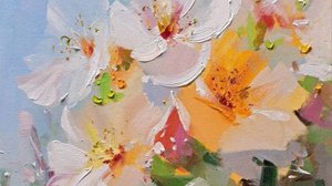 Весна.Живопись маслом