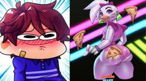 Gregory becoming canny and uncanny [FNAF] Roxy,Vanny,Vanessa,Chica