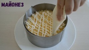 Обалденный слоеный салат с курицей. Рецепт очень вкусного салата на праздничный стол!