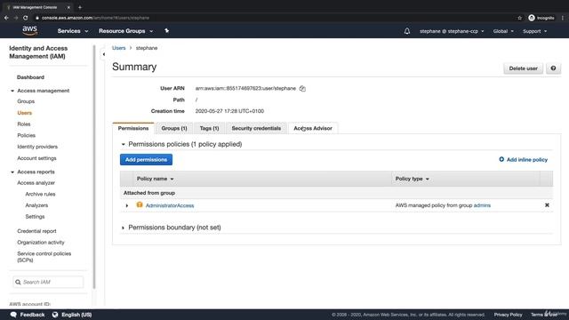 IAM Security Tools Hands On | Amazon Web Service |