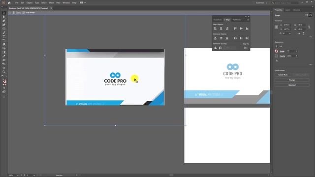 Design a Business Card  in  Illustrator | Graphic Design