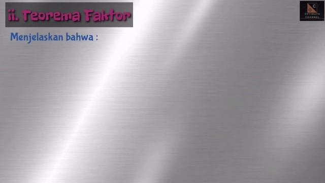 POLINOMIAL (PART 4) | TEOREMA SISA | TEOREMA FAKTOR смотреть онлайн