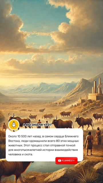 Как 80 диких быков стали прародителями всех современных коров: История одомашнивания