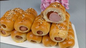Только вода и мука! Они такие вкусные, что их можно готовить каждую неделю. Сосиски в тесте