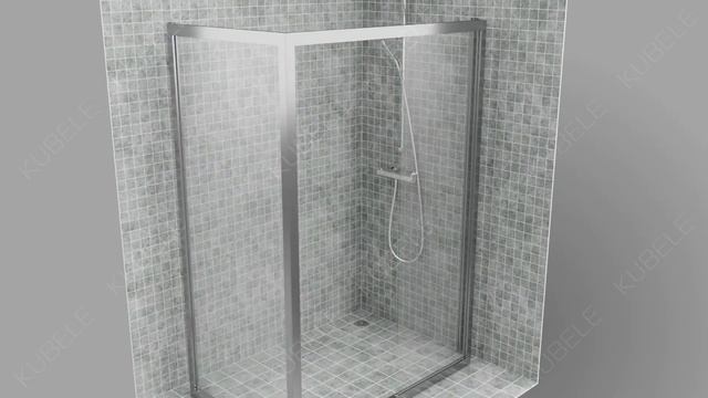 Монтажная инструкция душевого ограждения KUBELE DE019R смотреть онлайн