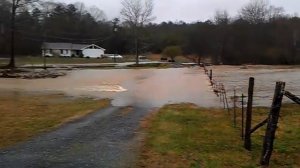 Flash flooding in Resaca, GA on 3/9/11