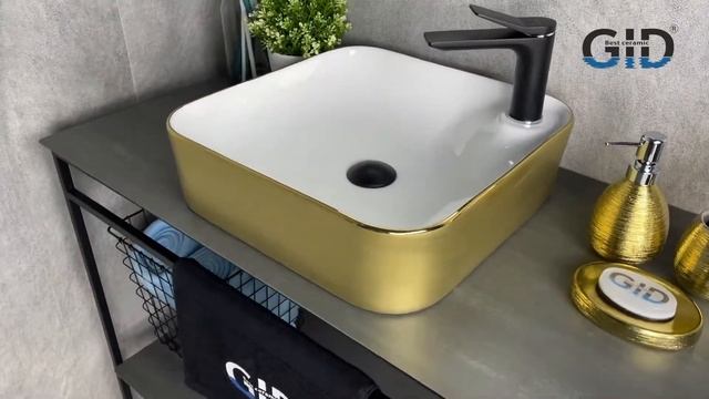 Цветная раковина для ванной Gid Nc429