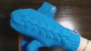 Варежки на круговых спицах Часть 1