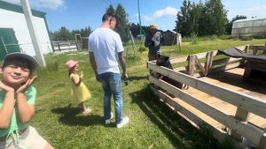Вика и Рита поехали на Страусиную ферму 🦊 в Колыванский район, Новосибирской области