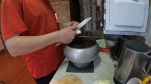 Шурпа в Русской печи #деревня #шурпа #суп #еда #готовимвкусно #готовка