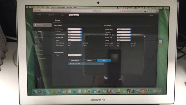 Anpviz IP Camera: How to connect computer  and mobile phone; change encode mode  MAC Iphone