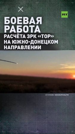 «Прикрытие техники и личного состава»: боевая работа расчёта ЗРК «Тор» на Южно-Донецком направлении