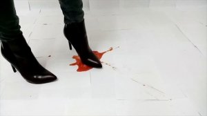 Heels crush tomato | High heels trample | Heels trample tomato | crushing tomato