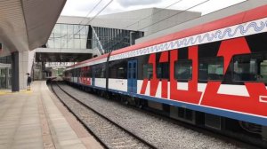 ЭГ2ТВ-019 Иволга ЦППК Перекраска МЦД На станции Печатники