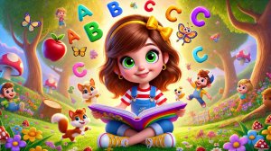 Весело учим буквы Английского Алфавита от A до Z, с Аней в волшебном лесу!