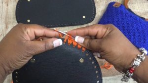 Attaching Yarn to Crochet Leather Bottom