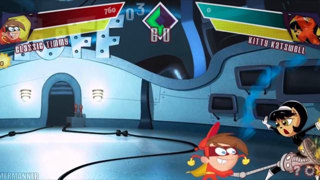 Classic Timmy Turner vs Kitty Katswell II | Super Brawl Showdown v0.3.0b Full Match Gameplay