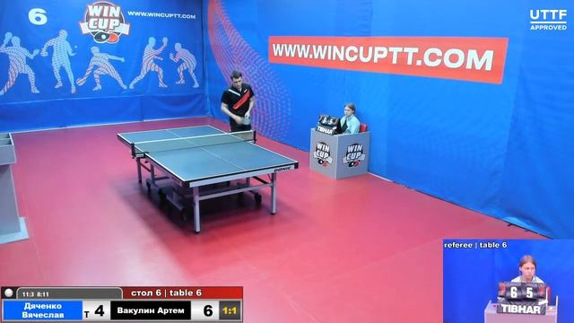 Дяченко Вячеслав 3-2 Вакулин Артем Турнир Восток 7 18.06.2021 Прямой эфир . Зал 6 смотреть онлайн