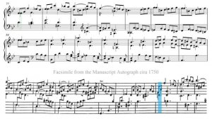 Cat fugue.  Fugue in G minor (K. 30, L. 499) by Domenico Scarlatti