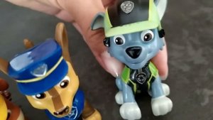 Paw Patrol Щенячий патруль купается в бассейне Маршал Гончик Chase Роки Крепыш Колибри арт