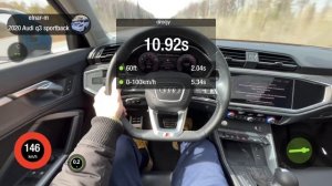 audi q3 F3 sportback на stage 1 REVO под 95 бенз/в баке 100 (мотор DKXA 220 сил) + DQ381 (сток софт