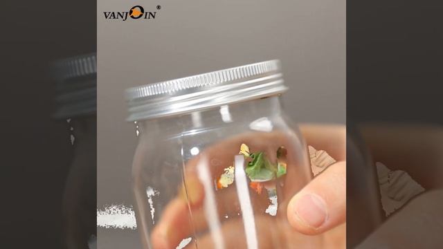 Disposable Leak Proof Plastic Jar Food Salad Container смотреть онлайн