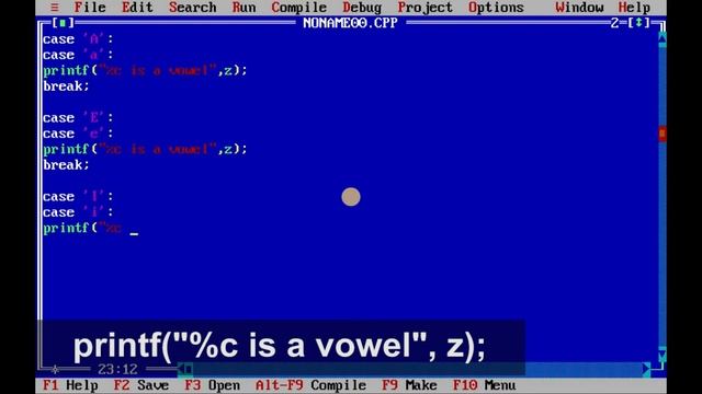 C Program(11) - Check vowel or consonant using switch case in C || switch statement in C